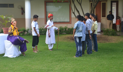 Paying Tribute to Lokmanya Tilak through skit