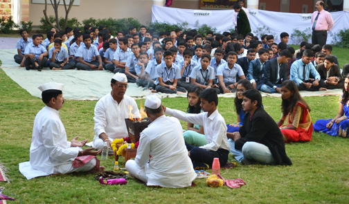 HOM Havan by Students of X & XII Std