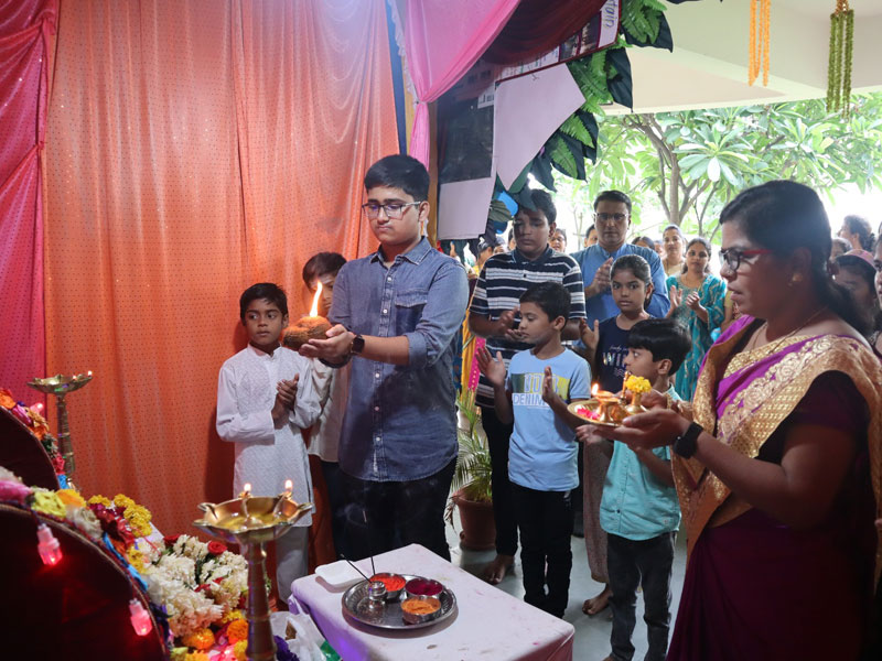 Ganesh Sthapana in school