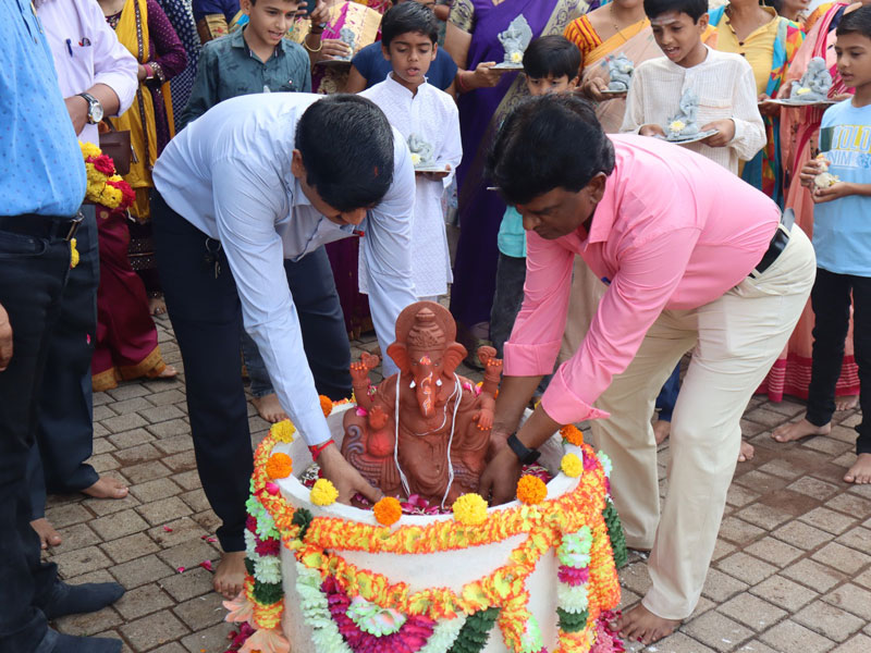 Ganesh Sthapana in school